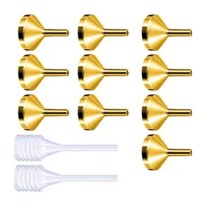 Perfume Bottle Funnel with Mini Pipette Small Metal Funnel with Mini Pipette