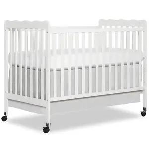 Must-Have Classic 3-in-1 Convertible Crib! White Full-Size, 4 Mattress Heights & Daybed Conversion-Stylish Timeless Nursery Furniture  room Inflatable Floor Chair with Air Pump auto swing Crib with Support Base Wooden High  Booster Chair baby