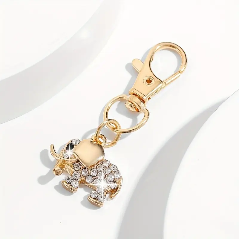1/20pcs Mini Elephant Fashion Keychain Suitable for Women - Cute Elephant Shaped Key with Lobster Claw, for Car Keys, Handbag & Backpack, Cute Keychains