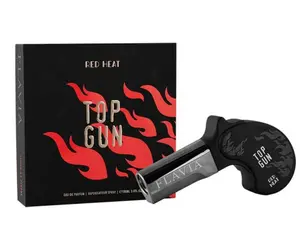 Flavia Fragrances Top Gun Red Heat Men's EDP Perfume, 3.4 oz, Powdery Woody Scent, Single Item for Everyday Wear (UAE)
