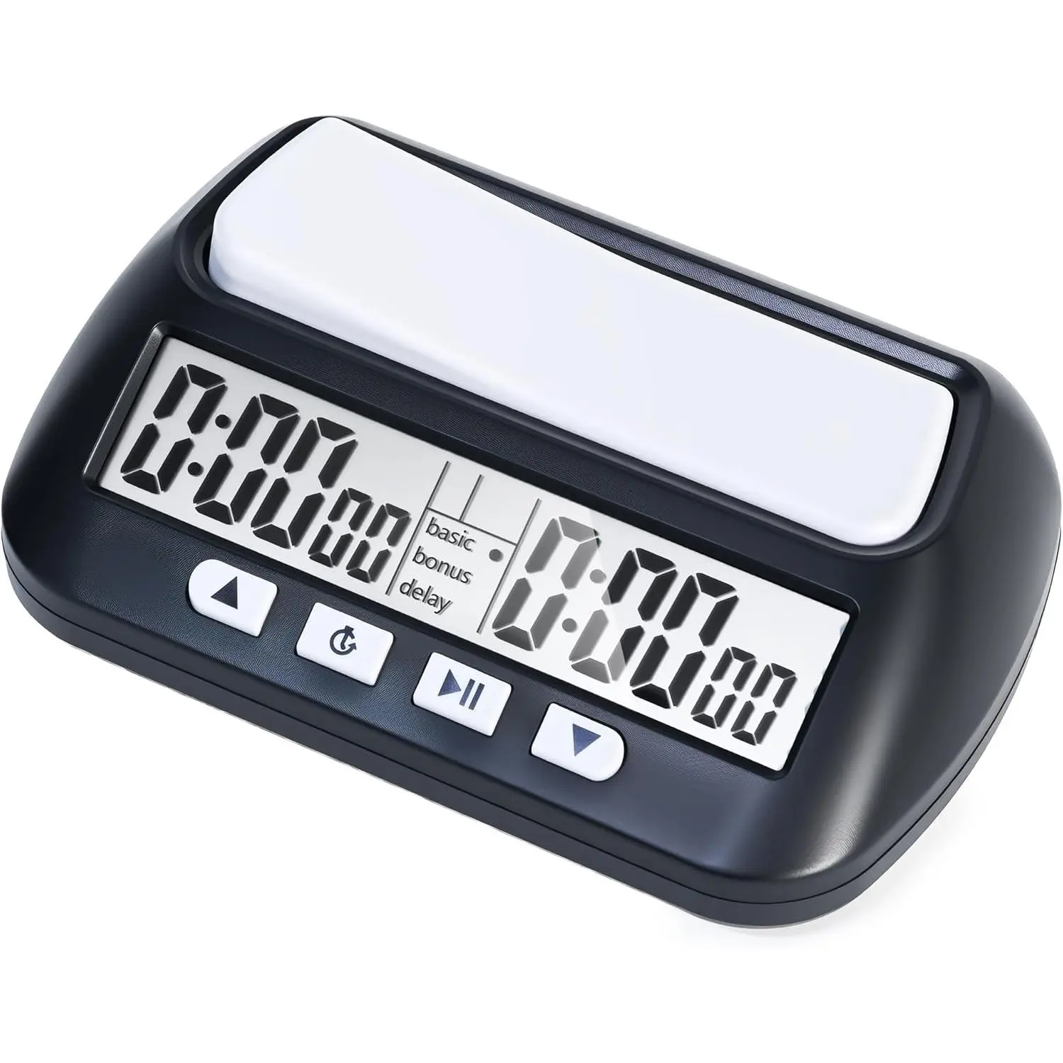 Universal Multi-Functional Chess Clock, Professional Electronic Chess Timer, Portable Digital Chess Clock Suitable for Chinese Chess, International Chess, Chessboard, Go, Gomoku (Black)