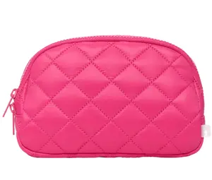 Lolë Quilted Belt Bag - Diamond Pattern, Zipper Closure, Stylish & Functional Accessory for Versatile Use, Elegant Design