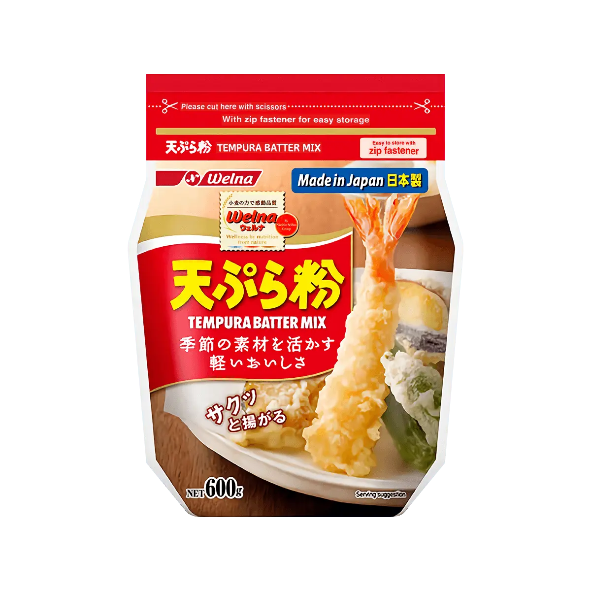 NISSIN Tempura Flour Mix 600g - Crispy Batter for Frying Japanese Fried Foods NISSIN Tempura Flour Mix 600g - Crispy Batter for Frying Japanese Fried Foods