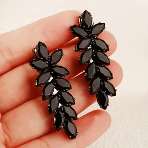 Elegant Zircon Hair Clips Set, /silver Color, Versatile Sparkling Accessory, Crystal Wheat Ears Hair Pins, Wedding Side Clip