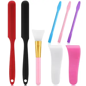 8 Pcs Hair Waxing Removal Beauty Tools Kit Include Hair Wax Cleansing Spatulas Waxing Applicator Silicone Stir Sticks Large Area Hard Wax Sticks Silicone Scraper for Removal Waxing Beauty Makeup