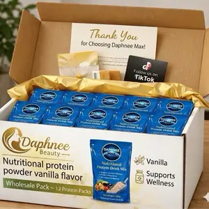 Daphnee Max Nutritional Protein Powder Vanilla Flavor Wholesale Pack 12 Protein Packs Supports Wellness