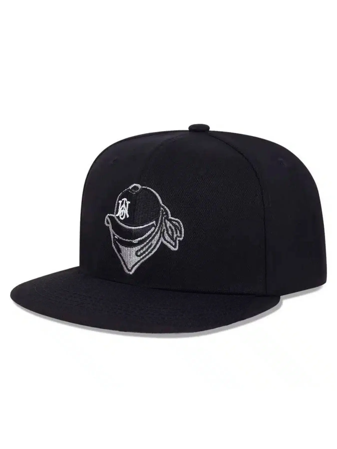 2026 New Fashionable Personalized Hip Hop Hat Mask Thief Embroidered Snapback Cap Baseball Hat Street Creative Skateboarding Hat Outdoor Sports Sunshade Hat Daily Leisure Commuter Decorative Hat Male Female Same Style Flat Edge Hat