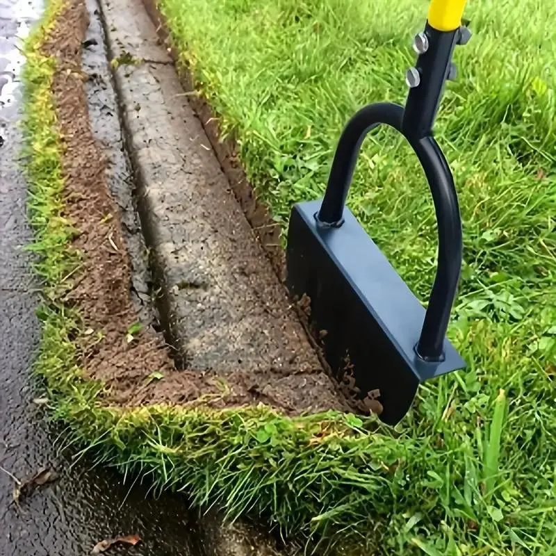 Half Moon Shaped Lawn Edge Shovel, Garden Lawn Edge Shovel with Ergonomic Handle, Professional Garden Landscape Tool for Home and CommercialAAVibeVault32
