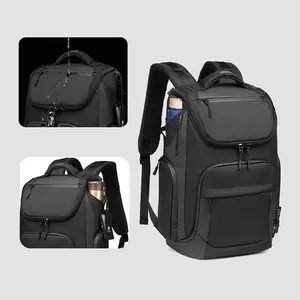 1pc Men's Backpack, Business Laptop Bag, Waterproof Multi-functional Travel Rucksack for Commuting, 16 Inch Computer Compartment, Spacious Tech Bag