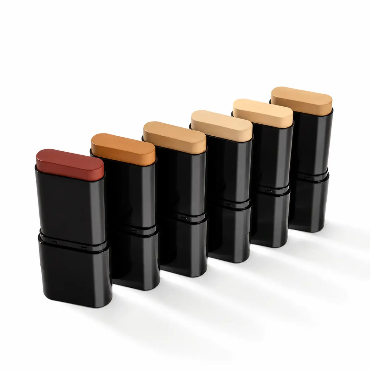 Dual-Ended Foundation Stick with Brush, Hydrating Full Coverage Concealer for a Radiant Finish, Lightweight Cosmetic for All Skin Types, Moisturize, Moisturizing, Multiple Shades, Makeup