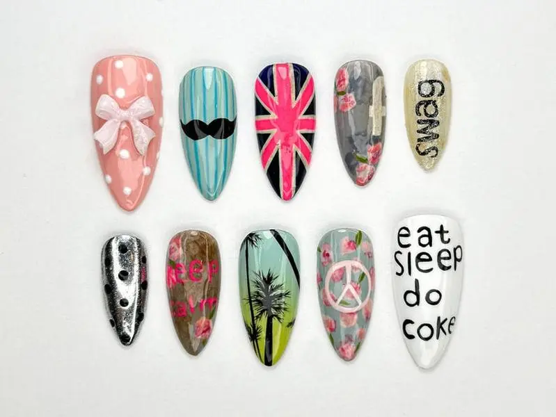2000s Pop Style Press On Nails