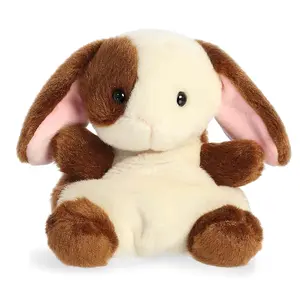 Palm Pals Adorable Clover Bunny 5 inch Brown Mini Soft Plush Collectable Stuffed Animal