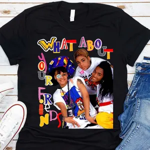 TLC What About Your Friends Tee | Unisex TLC Girl Group Shirt | 90s Inspired TLC Band Tshirt | T-Boz Left Eye Chili R&B Group | ZuluSky