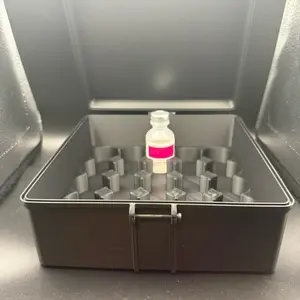 25 Slot Bac Water Bottle Storage Organizer 30ml Size 3D Printed Case for Efficient Storage and Organization