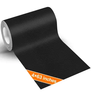 Leather Repair Kit for Furniture, 4x63 in Black Leather Tape for  Upholstery Seat Repair, Upgraded Self-Adhesive Fabric Leather Repair Patch for , Leather Couch Repair Patches