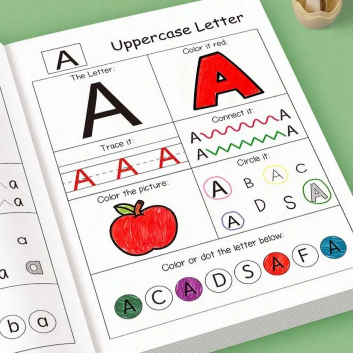 48-Page Preschool Letter Tracing Workbook, Colorful ABC Learning Book, Includes Capital & Lowercase Letters, Educational Fun for Toddlers, Tracing Preschool Books, Learning Materials