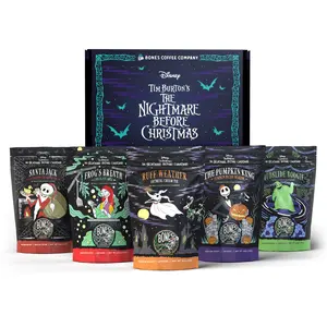 Bones Coffee Company Disney Tim Burton’s The Nightmare Before Christmas Collector’s Box – 5 Flavored Coffees