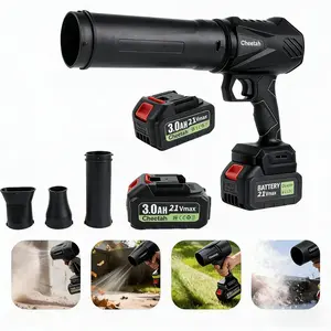 Heavy Duty Cordless Leaf Blower with 2 Long-Lasting 3.0Ah Batteries Turbo Force Air for Home Garage & Outdoor Use