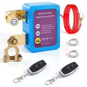 12V 240A Remote Battery Cut-off Switch - Anti-Theft and Battery Drainage Prevention Smart Disconnection Device, Suitable for Universal Power Cut-off Device in Cars, Trucks, RVs, Boats (Flush Mount)