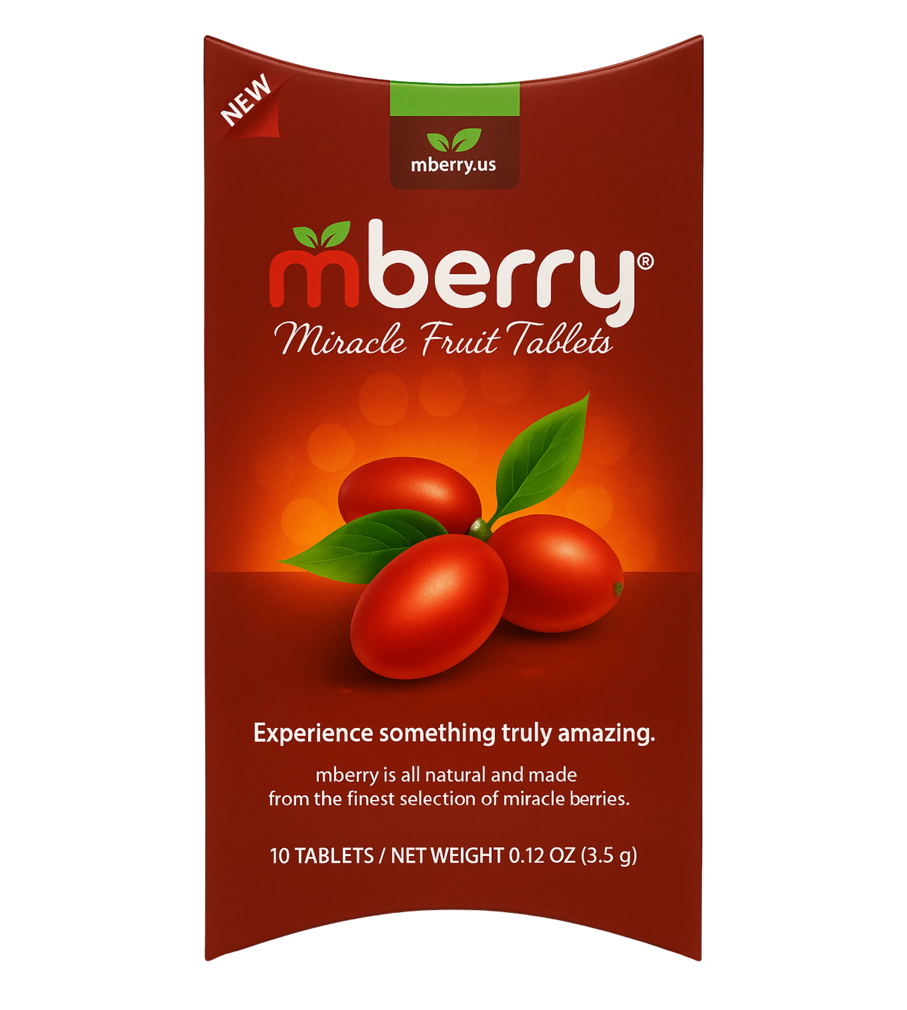 mberry Miracle Fruit Tablet, Turn Sour into Sweet, Organic Miraculin, Natural, Sugar Free, Organic, 10-Count