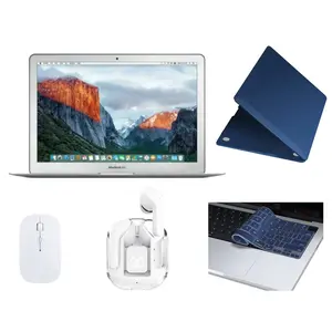 Refurbished Apple MacBook Air 2017 Laptop Bundle - Core i5 1.8GHz 8GB RAM 128GB SSD 13" Silver MQD32LL/A (2017) & Accessories Bundle with Mouse, Headphones, Laptop Case, Keyboard Cover & Charger