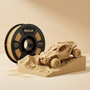 3D Printing PETG Filament, Nabaill Desert Yellow Filament, Easy Print Base Settings, Suitable for Detailed 3D Models