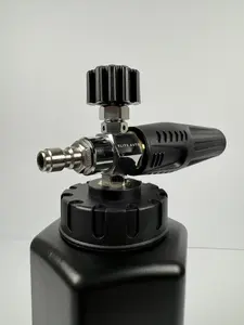 ELITE AUTO Car Care Foam Cannon - Thick Non-Runny Foam, Stainless Steel Head, 1000 ml Capacity, 1/4" Quick Connect for Pressure Washers