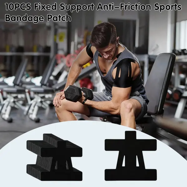 20-Pack Precut Kinesiology Tape for Shoulder Pain Relief – Waterproof & Breathable Athletic Tape for Shoulder Support, Muscle Recovery & Sports Performance | Enhanced Elasticity