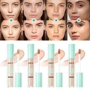 Concealer Liquid Foundation 2-in-1, Base Blurring Foundation, Long-Lasting Moisturizing Hydrating Full Coverage Foundation, Delicate Lightweight Texture, Waterproof Smudge-Proof Transfer-Resistant Makeup for All Skin Types