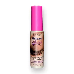 Prosa Mascara 4 in 1, Formula to Extend and Give Volume - Lengthen, Volumize and Strengthen Eyelashes - (0.42oz/12gr)
