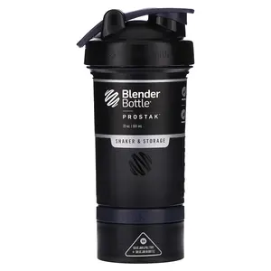 Blender Bottle ProStak, Shaker & Storage, FC Black, 22 oz (651 ml)