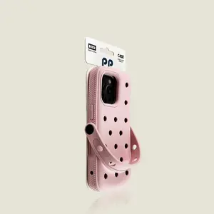 Soft phone case suitable for iPhone 16 Pro Max, with a blocking handle and shock-absorbing strap that is compatible with iPhone 16 15 14 13 Shockproof Phone Cover