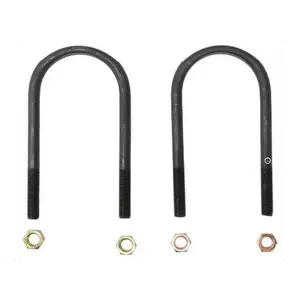 U-Bolt Kit for 3" Round Axle Tubes, 1/2"-20 U-Bolt Rod Diameter x 7" Long, Qty 2 U-Bolts and 4 Nuts