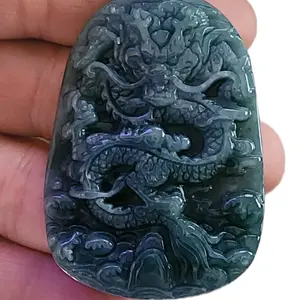 Jade Dragon Braded Necklace