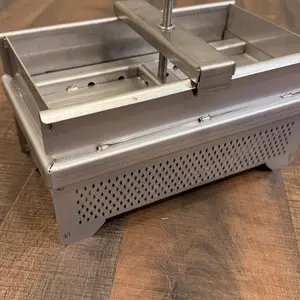 Stainless Steel Silver Cheese Mold for Homemade Soft, Hard, and Fresh Cheese Preparation – Specialty Kitchen Appliance