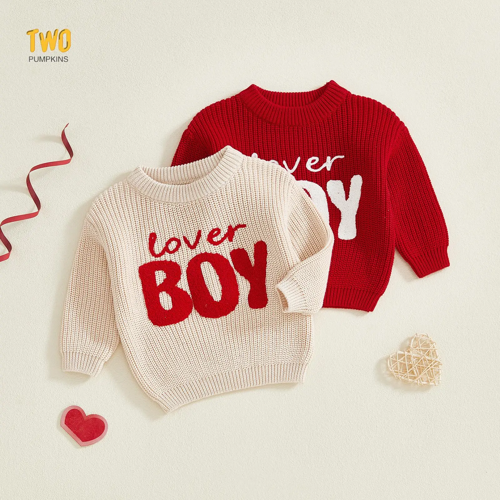 Newborn Baby Boy Girl Spring Sweater Long Sleeve Pullover Warm Knitted Sweatshirt Fall Winter Clothes