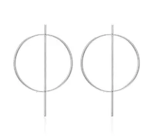 Oculus Earrings in Silver