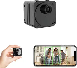 R89 4K Mini Spy Camera WiFi Hidden Wireless Nanny Cam Small Indoor Home Security Secret Cameras Tiny Micro Surveillance Camera with Night Vision AI Human Detection PIR Long-Lasting Battery Life Infrared