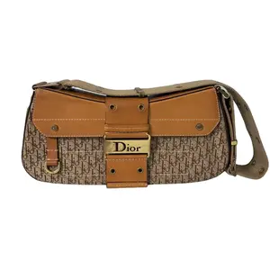 Pre-owned Canvas Shoulder Bags Christian Dior Vintage Trotter Romantique Street Chic Bag