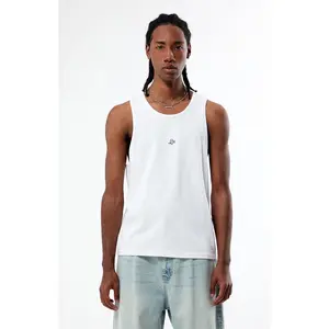 Pacsun Men's LA Script Embroidered Ribbed MuscleÂ TankÂ Top