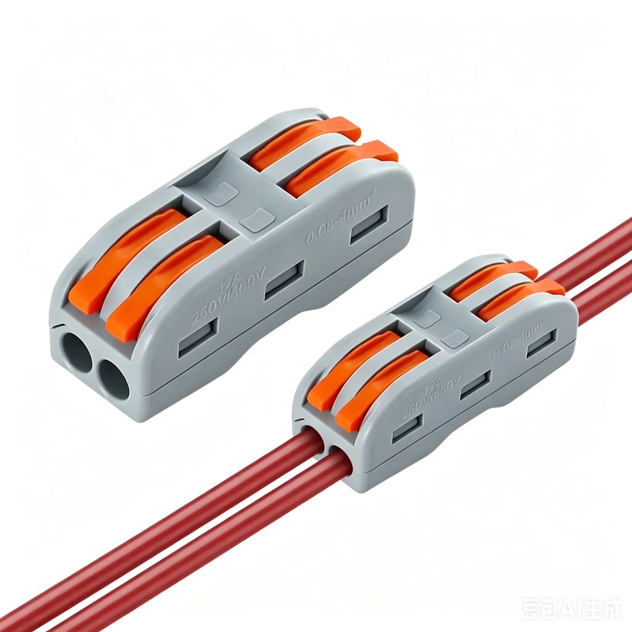 10/28 PCS Lever Wiring Connector Assortment Pack, Compact Conductor Electrical Terminal Plug Kit with Anti-Short Circuit, Nylon Housing, 32A Rating, 39Mm × 13.5Mm × 14.5Mm Dimensions