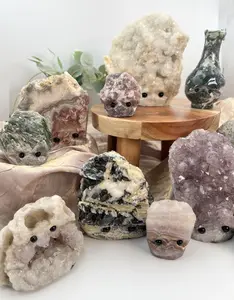 Crystal Hedgehogs Special Crystal Buddies - Amethyst, Quartz, Moonstone, Pet Rock, Unique Home Decor Ornaments, Cute Gift, Rock Buddy