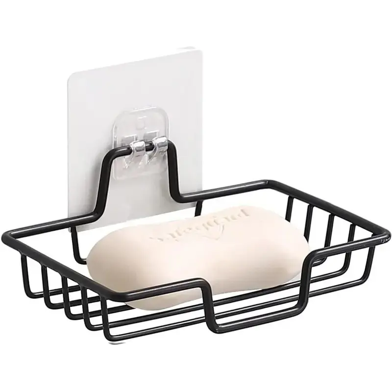 Soap holder,Stainless Steel Wall-Mounted Soap Holder, Rust-Resistant Soap Storage Box, Bathroom Organizer for Soaps and Shampoos, Soap Dish Holder, Bar Soap Holder, Bathroom Accessories
