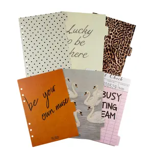 It Girl Stylish Planner Dividers | A5 A6 Ring Binder Dividers with Tab Stickers