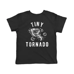 Toddler Tiny Tornado T Shirt Funny Chaos Crazy Littke Kid Graphic Novelty Tee Funny Toddler Shirts Funny Sarcastic Apparel Childrens Graphic Tees Black
