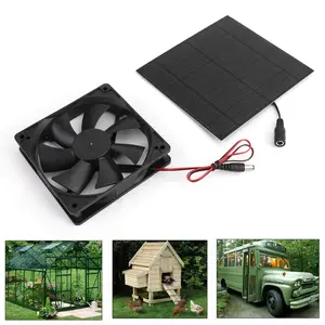 Solar Panel Powered Fan Mini Ventilator For Greenhouse Pet/Dog Chicken House Solar Panel Powered Fan Mini Ventilator For Greenhouse Pet/Dog Chicken House