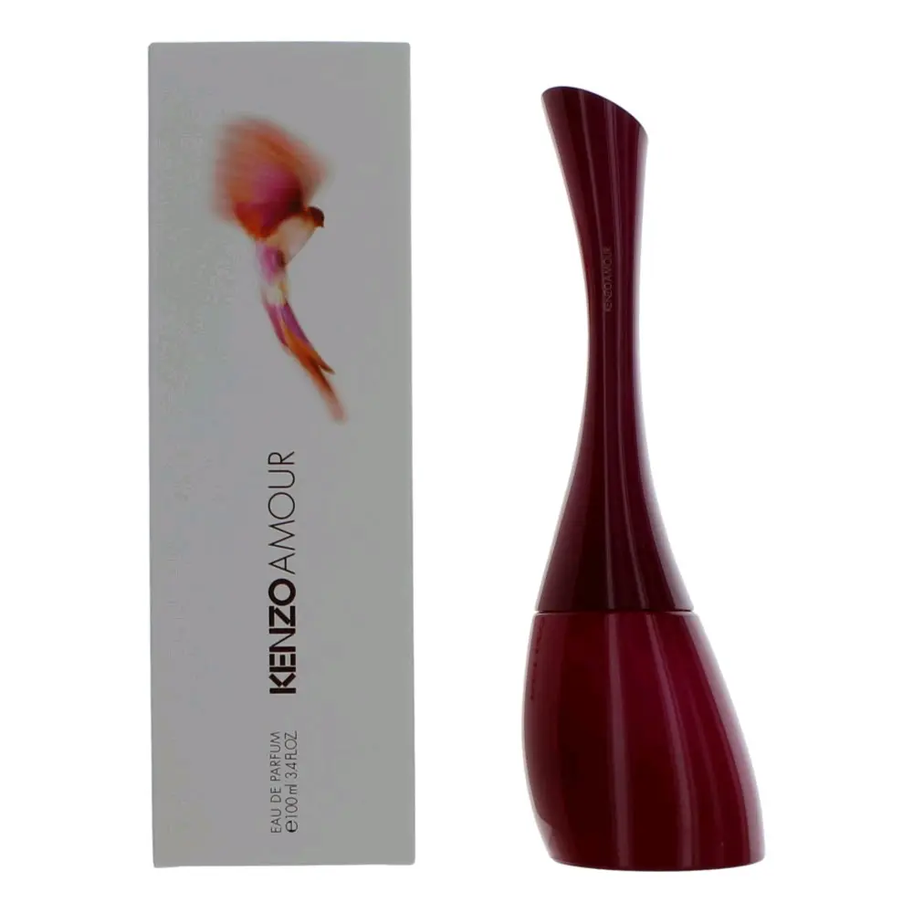 KENZO Amour Eau de Parfum, Women's Fragrance Spray Bottle, Soft Woody and Musky Scent with Vanilla & White Tea, 3.4 fl oz