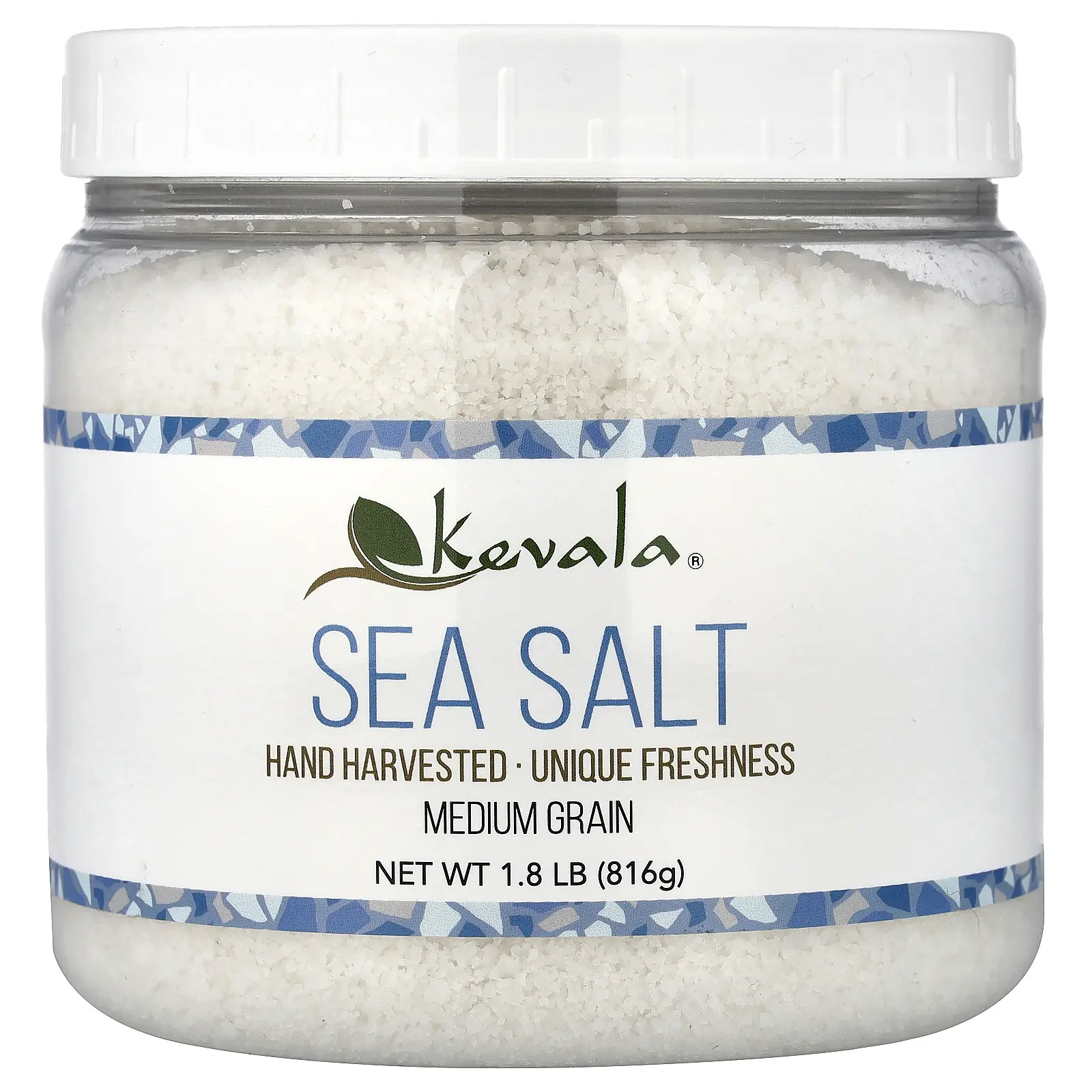 Kevala Sea Salt, Medium Grain, 1.8 lb (816 g)