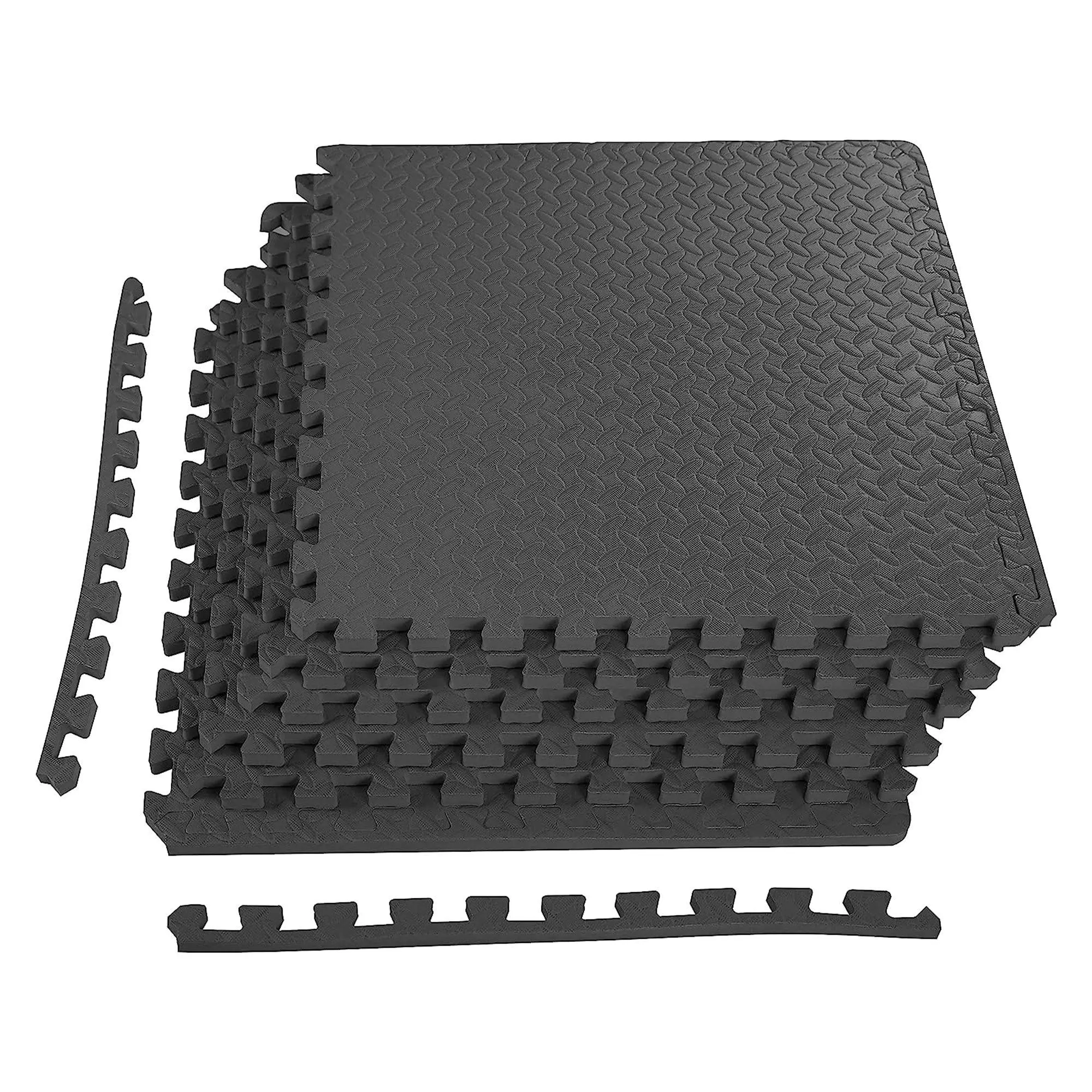 BalanceFrom Fitness Interlocking EVA Foam Exercise Mat Tiles, 3/4 Inch Thick