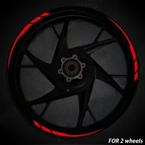 13 pieces of vinyl stickers for car, motorcycle and bicycle wheel hubs and Rims